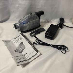 Vintage Panasonic Palmcorder PV-L453 VHS-C Camcorder 750x Digital Zoom Bundle